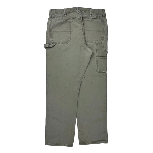 Dickies Carpenter Trousers - 36W 34L Grey Cotton