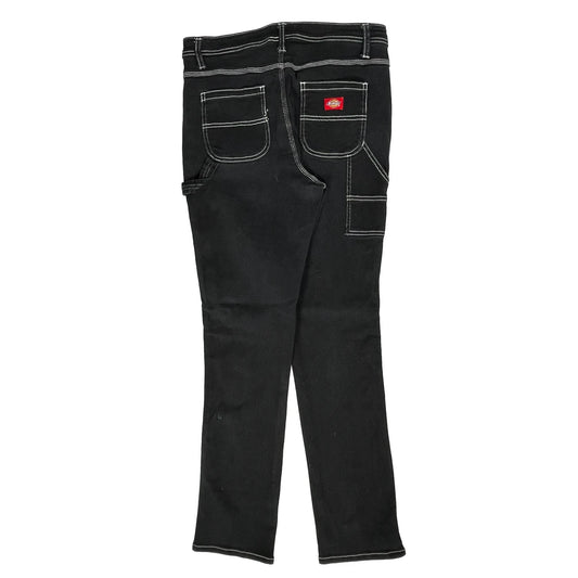 Dickies Carpenter Trousers - 31W UK 12 Black Cotton