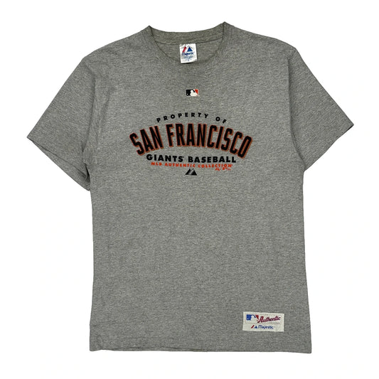 San Francisco Giants Majestic Mlb T-Shirt - Medium Grey Cotton