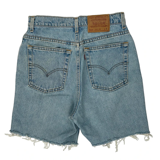 Levis Denim Shorts - 28W UK 8 Light Wash Cotton