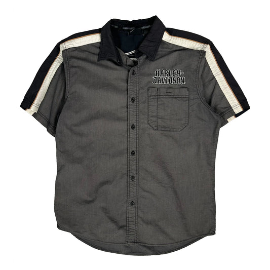 Soul Of The Journey Harley Davidson Short Sleeve Shirt - Large Black Cotton
