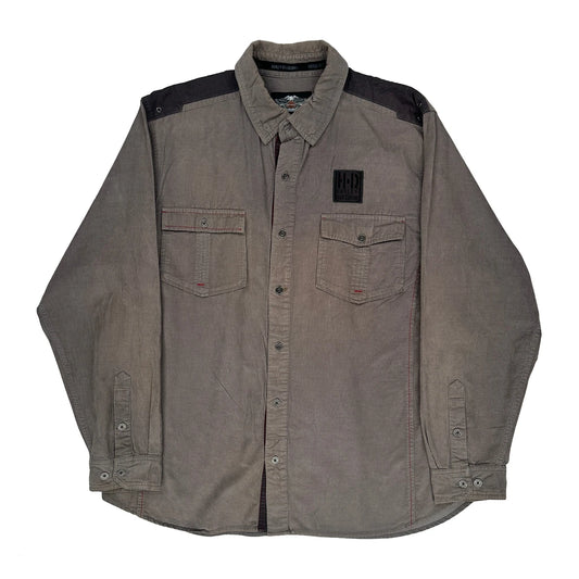Harley Davidson Shirt - XL Grey Cotton