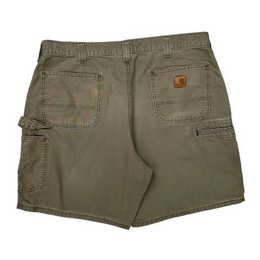 Carhartt Carpenter Shorts - 38W 8L Khaki Cotton