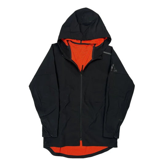 Adidas Windbreaker - Large Black Polyester
