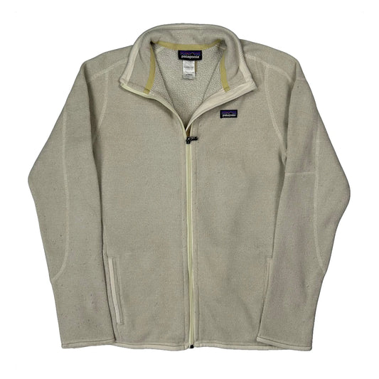 Vintage Patagonia Fleece Jacket - Large Cream Polyester
