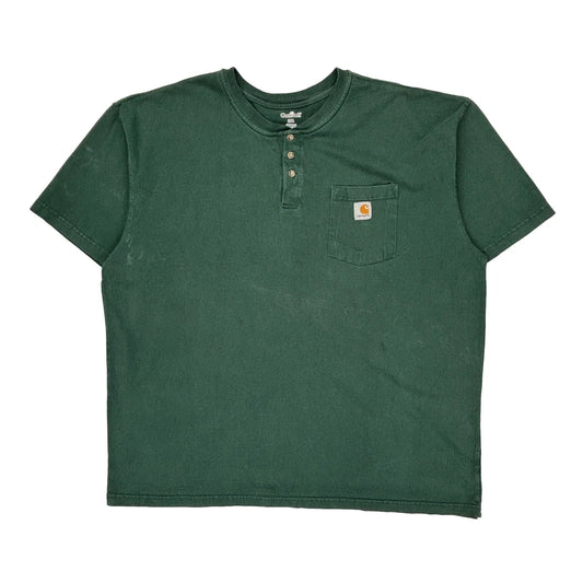 Carhartt T-Shirt - 2XL Green Cotton