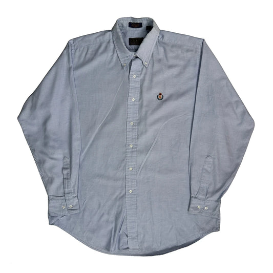 Chaps Ralph Lauren Shirt - Large Blue Cotton