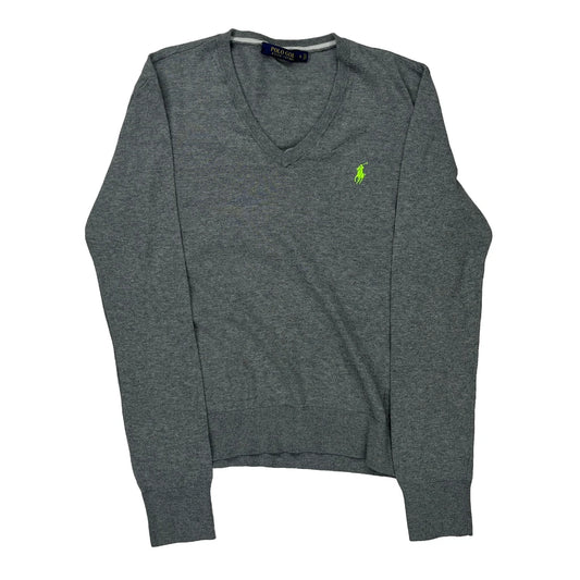 Polo By Ralph Lauren Jumper - Large Grey Cotton