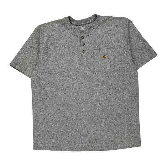 Carhartt T-Shirt - XL Grey Cotton Blend