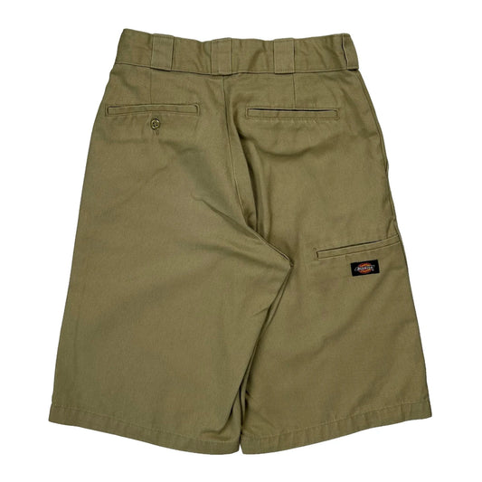 Dickies Baggy Shorts - 28W 11L Khaki Cotton