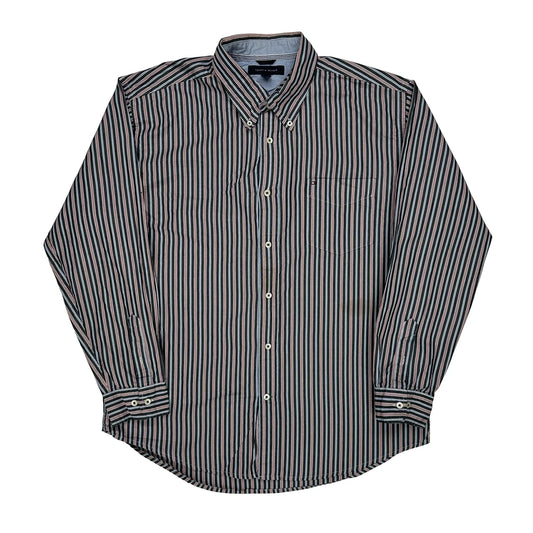 Tommy Hilfiger Striped Shirt - XL Multicoloured Cotton