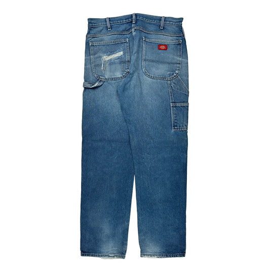 Dickies Carpenter Jeans - 34W 30L Blue Cotton