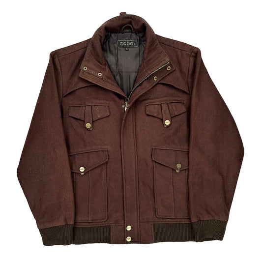 Coogi Jacket - XL Brown Wool Blend