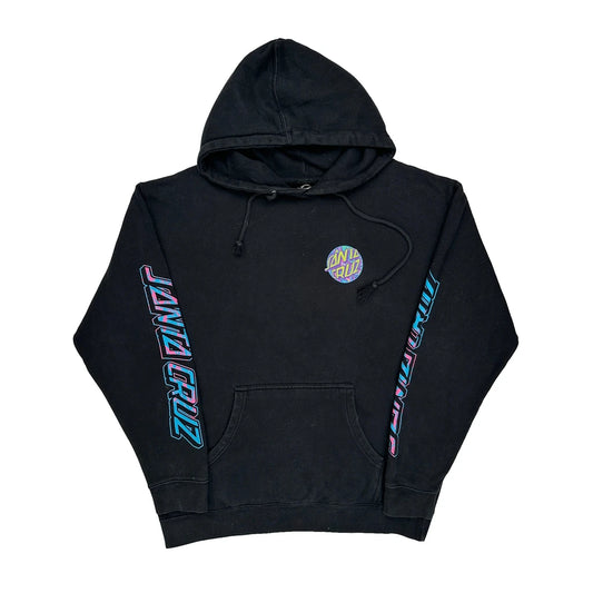 Vintage Santa Cruz Santa Cruz Graphic Hoodie - Large Black Cotton