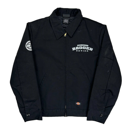 Vintage Bagger Nation Dickies Work Jacket - Large Black Polyester