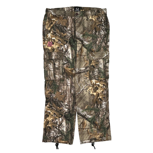 Realtree Camo Cargo Trousers - X-Largew 30L Camo Cotton Blend