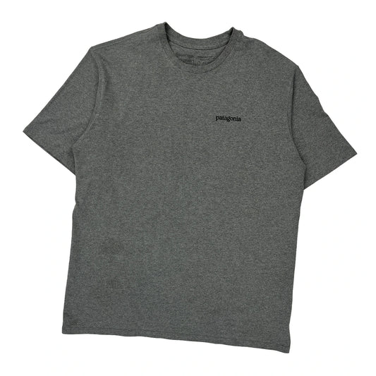 Patagonia Graphic T-Shirt - Medium Grey Cotton Blend