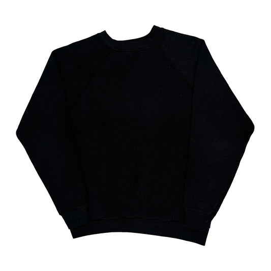 90S Blank Ultra Fleece Sweatshirt - Small Black Cotton Blend