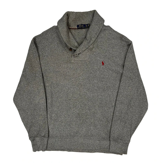 Polo By Ralph Lauren Jumper - Large Grey Cotton