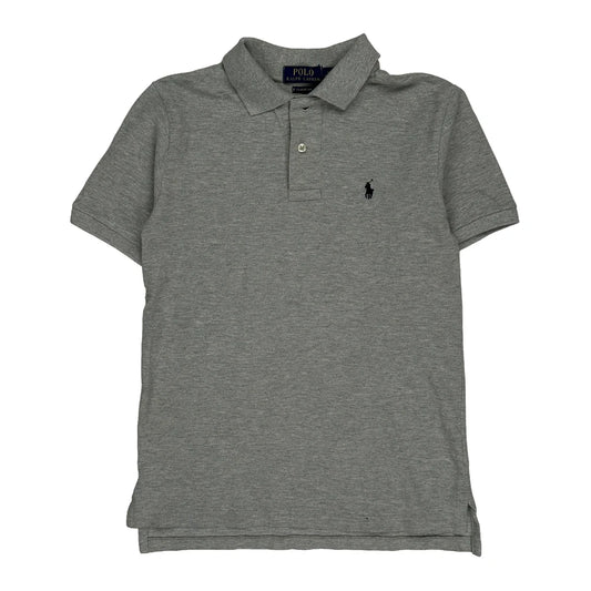 Vintage Age 10-12 Polo By Ralph Lauren Polo Shirt - Medium Grey Cotton