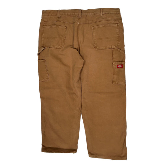 Dickies Carpenter Trousers - 44W 30L Brown Cotton