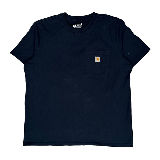 Vintage Carhartt T-Shirt - XL Navy Cotton