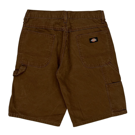 Dickies Carpenter Shorts - 31W 11L Brown Cotton