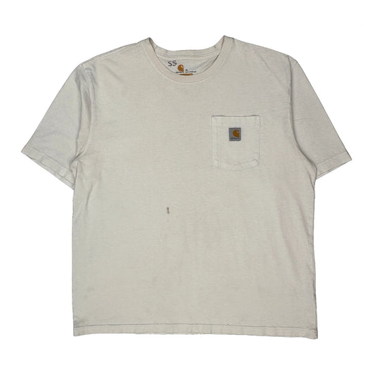 Carhartt T-Shirt - XL White Cotton