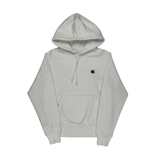Champion Hoodie - Small White Cotton