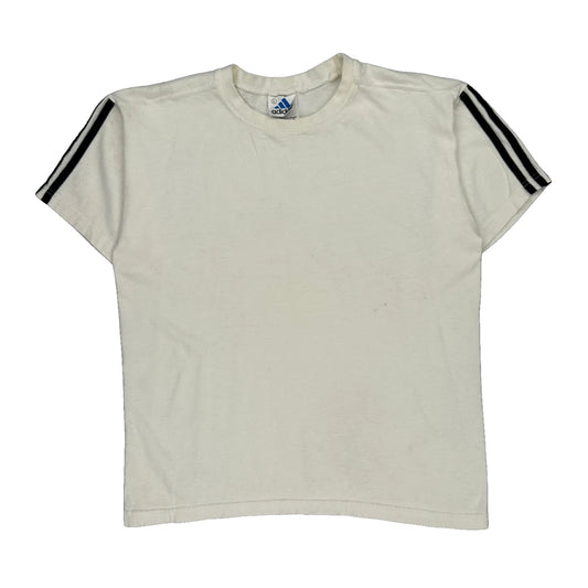 Adidas T-Shirt - Large White Cotton