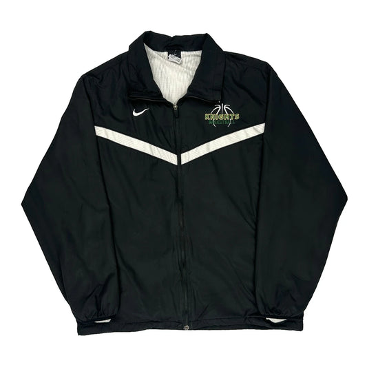 Vintage Knights Basketball Nike Graphic Windbreaker - Large Black Polyester