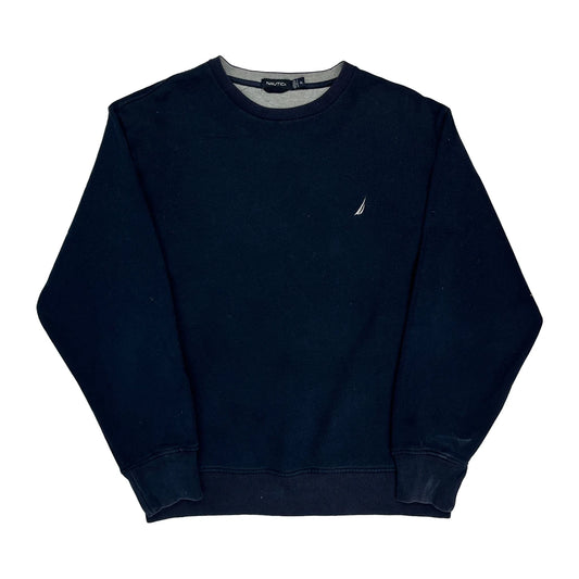 Vintage Nautica Sweatshirt - XL Navy Cotton