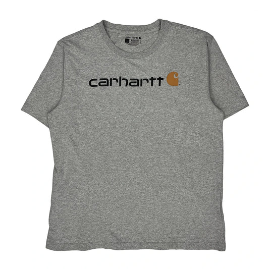 Carhartt T-Shirt - Large Grey Cotton