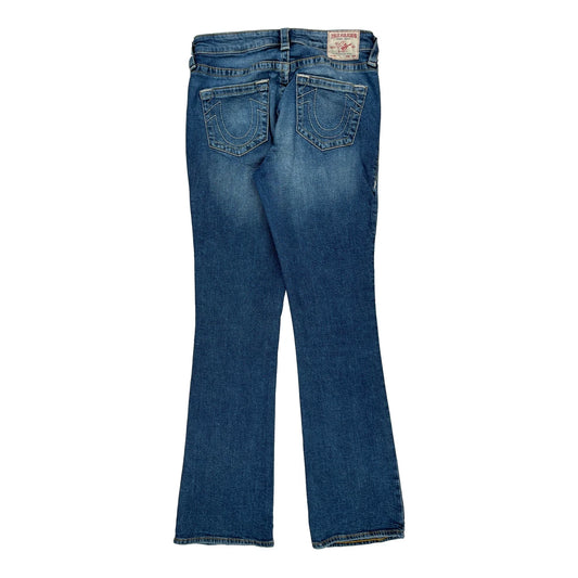 Becca True Religion Boot Cut Jeans - 31W UK 12 Blue Cotton