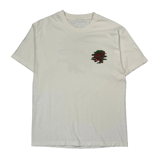 Santa Cruz Graphic T-Shirt - Small White Cotton