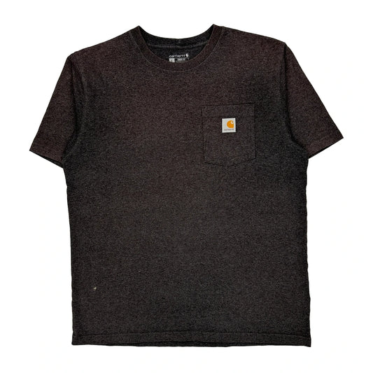 Carhartt T-Shirt - Large Grey Cotton