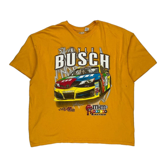 Kyle Busch Nascar Nascar T-Shirt - 3XL Yellow Cotton