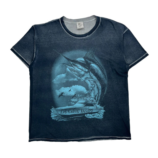 Los Cabos Mexico Unbranded Graphic T-Shirt - XL Blue Cotton
