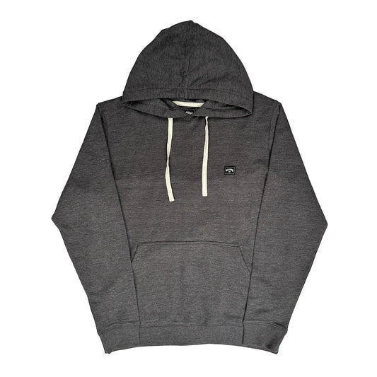 Vintage Billabong Graphic Hoodie - XL Grey Cotton Blend