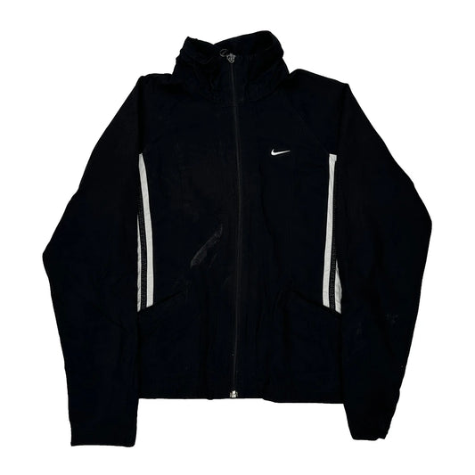 Nike Track Jacket - Small Black Polyester