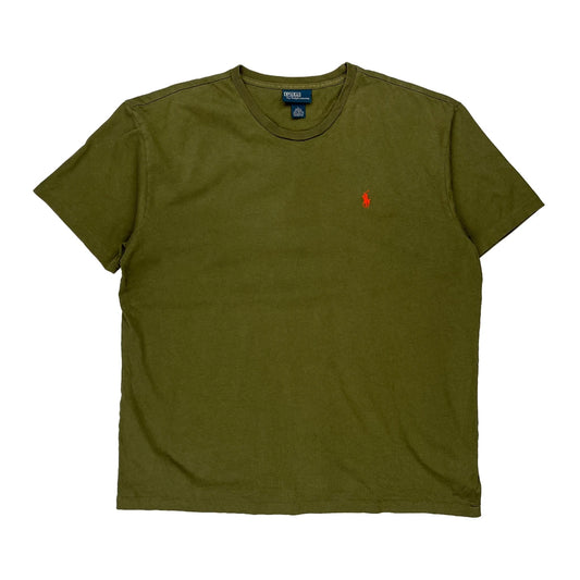 Polo By Ralph Lauren T-Shirt - Large Green Cotton