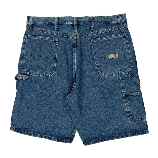 Wrangler Carpenter Shorts - 36W 10L Blue Cotton