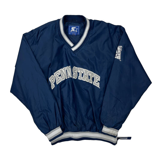 Penn State Starter College Windbreaker - Large Blue Nylon