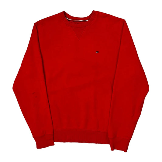Tommy Hilfiger Sweatshirt - Medium Red Cotton