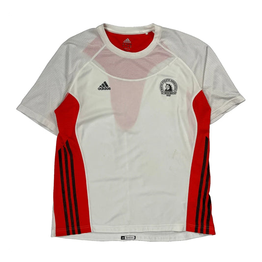Boston Marathon 2022 Adidas Football Shirt - Large Red Polyester