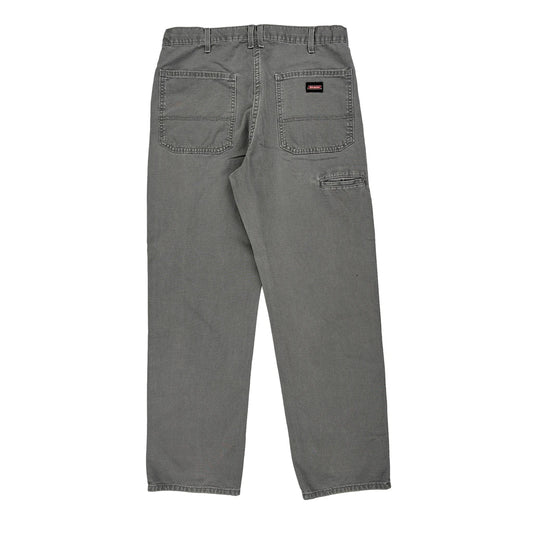 Relaxed Fit Dickies Trousers - 34W 31L Grey Cotton