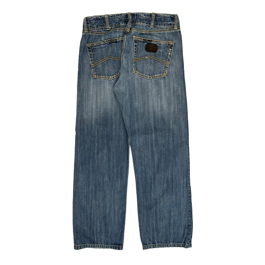 Armani Jeans Baggy Jeans - 32W 29L Light Wash Cotton