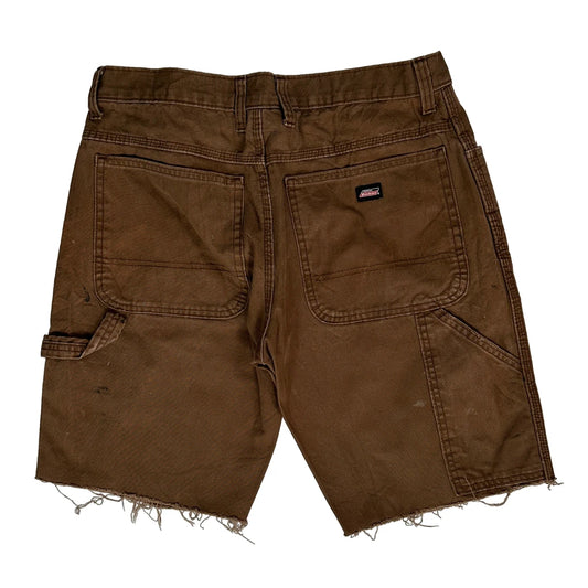 Dickies Carpenter Shorts - 32W 10L Brown Cotton