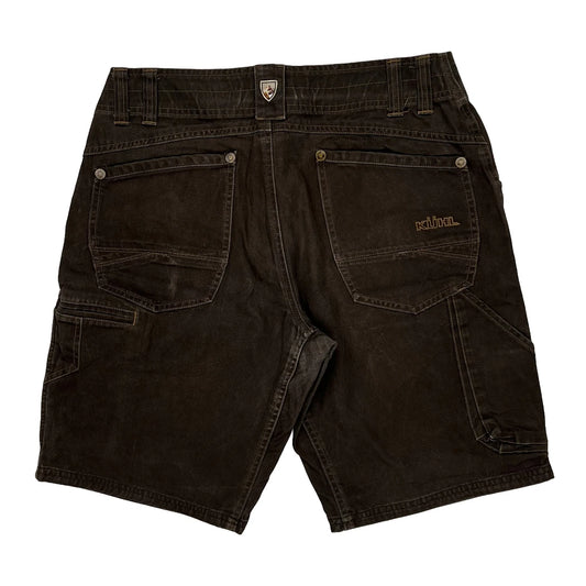 Kuhl Double Knee Carpenter Shorts - 31W 10L Brown Cotton