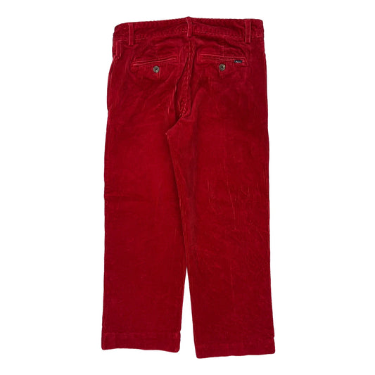 Age 12 Polo By Ralph Lauren Cord Trousers - Medium Red Corduroy